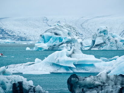 Might of the Jökulsárlón Glacier in Iceland