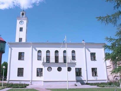 Town hall in Viljandi, Estonia
