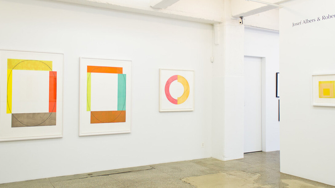 Josef Albers And Robert Mangold. Courtesy of Senior & Shopmaker Gallery