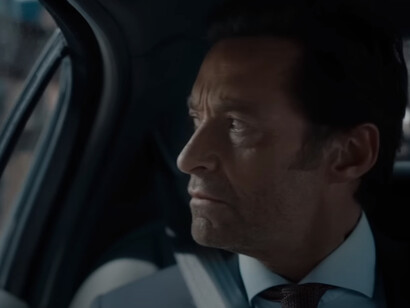 Hugh Jackman from the movie "The Son", car scene