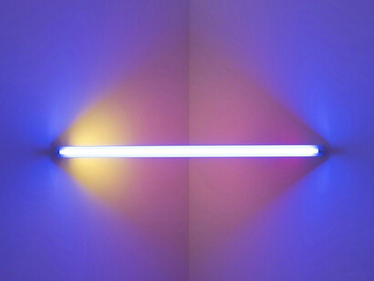 Dan Flavin. Courtesy of Mana Contemporary