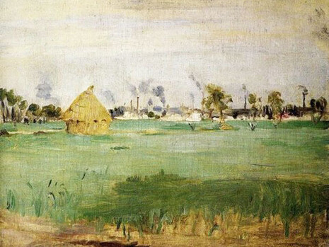 Berthe Morisot, Paesaggio a Genevilliers, 1875