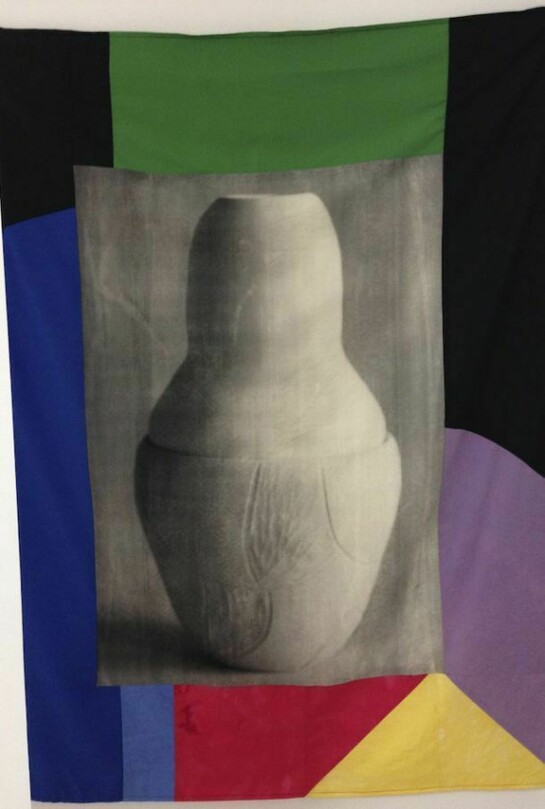 Christian Newby, Breton Study 1, 2013, Screenprint on muslin and hand dyed fabric, 168 x 129 cm, Courtesy of Vitrine