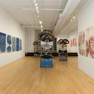 Whitney Oldenburg, Hardening the braces, exhibition view. Courtesy of Chart