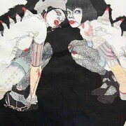 Tondo Doni, 2013, mixed media on paper, tecnica mista su carta, 70 x 100 cm