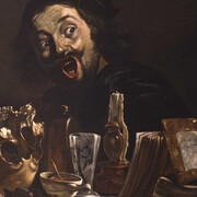 Pieter van Laer, Self-portrait with magic scene (detail), circa 1635 – 1637. Courtesy of Norton Museum of Art