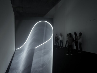Anthony McCall. Courtesy of Albright-Knox Gallery