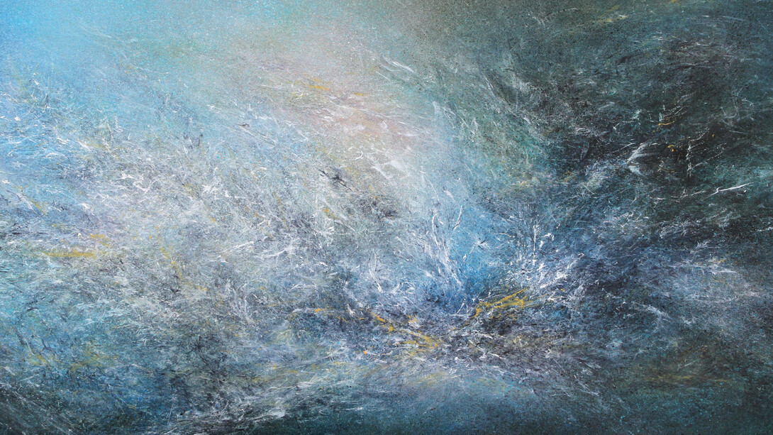 Cosmina, Untitled Ref. US01, 2015, Oil on canvas, 36 x 72 in (detail)