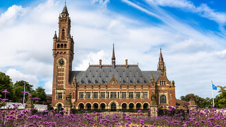 The Peace Palace (Dutch: Vredespaleis) in The Hague, Netherlands, is one of the world's most important centres for international law. It houses the International Court of Justice, the principal judicial organ of the United Nations, as well as the Permanent Court of Arbitration, The Hague Academy of International Law, and the renowned Peace Palace Library