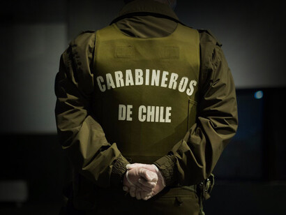 Miembro de los Carabineros, institución policial de Chile