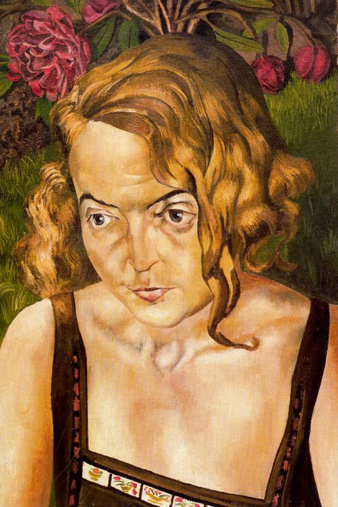 Stanley Spencer, Portrait in garden, s.d.
