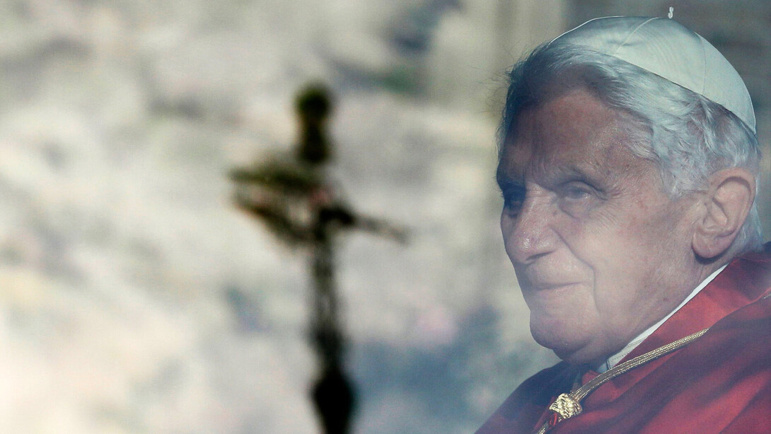Benedicto XVI, de nombre secular Joseph Ratzinger, ​ fue el 265.º papa de la Iglesia católica​