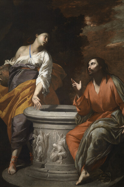 Antonio De Bellis, Cristo e la Samaritana al pozzo (dettaglio), 1645-1650 ca. Cortesia della Fondazione De Vito a Forte dei Marmi