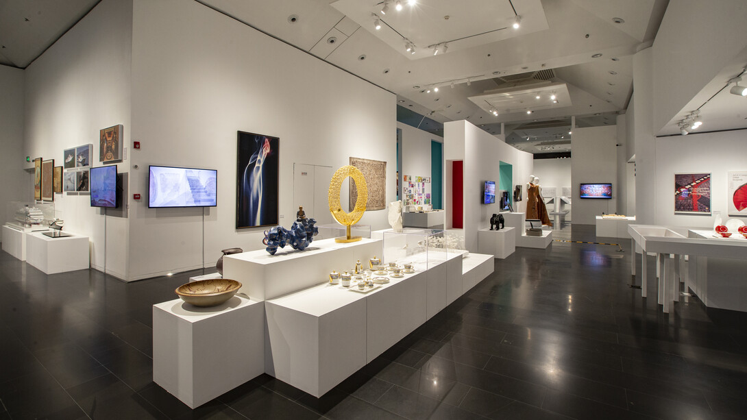 New century achievements exhibition, exhibition view. Courtesy of Tsinghua University Art Museum