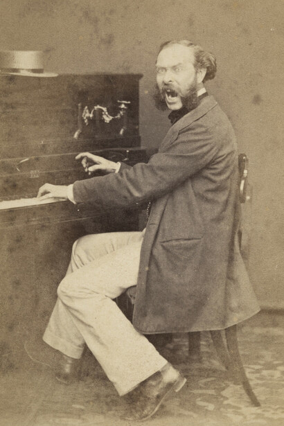 Ghémar Frères, Self-portrait of Louis Ghémar at a piano, ca. 1862. Courtesy of FOMU