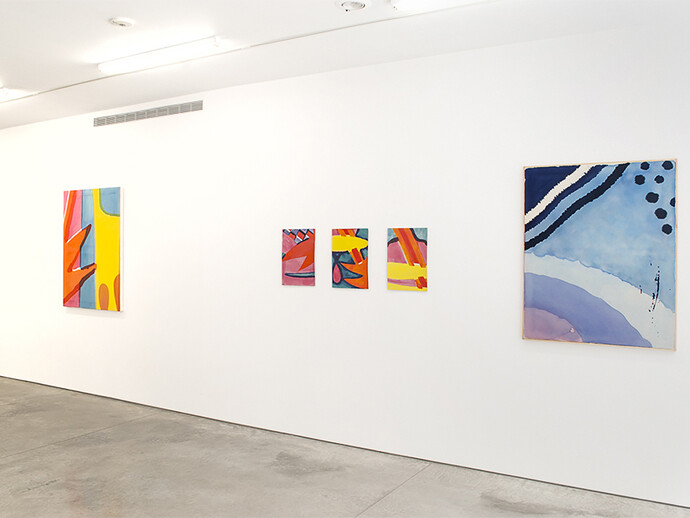 Tim Braden, installation of "Porthmeor" exhibition, 2014. Courtesy of Ryan Lee, New York.