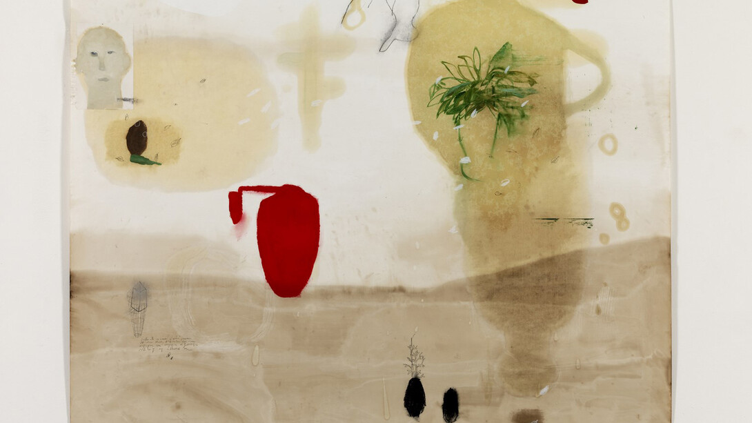 Mirko Baricchi, Humus #18, 2015, tecnica mista su cartoncino, 136 x 152, ph Dario Lasagni