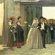 Silvestro Lega
Gli sposi novelli, 1866 circa
olio su tela, cm. 60x96
Collezione privata
