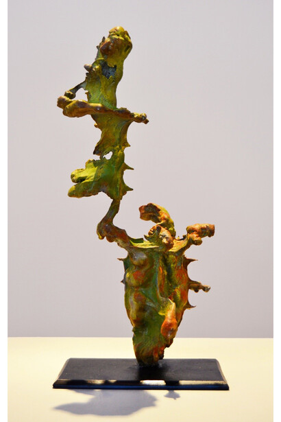 Steve Tobin, Squeeze, 2014, Bronze,Unique, 12 x 6 x 5 inches