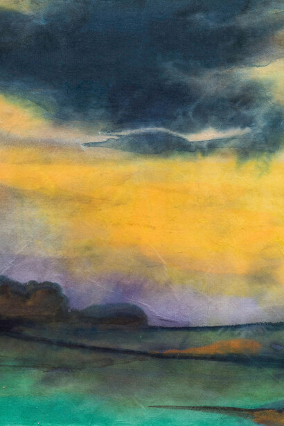 Emil Nolde
Abendhimmel
watercolour on Japan paper, ca. 1930 35,2 x 47,3 cm
© Nolde Stiftung Seebüll