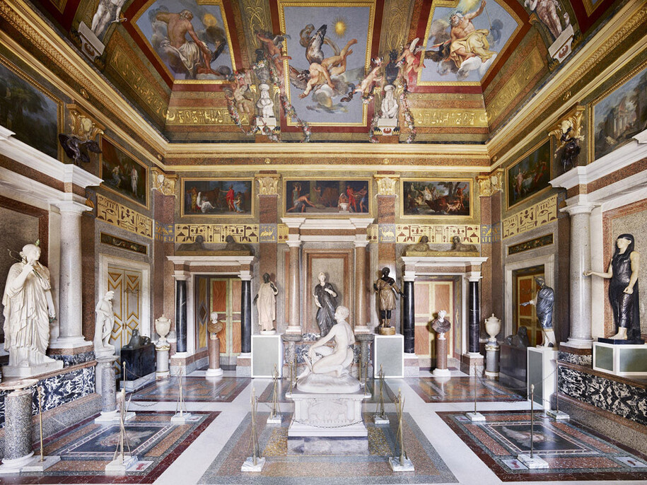 Candida Höfer, Villa Borghese Roma I, 2012, Lightjet print, 180 x 217 cm; (70 7/8 x 85 3/8 in.), Edition of 6, © Candida Höfer, courtesy of Ben Brown Fine Arts