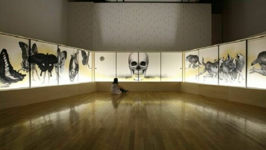Shira - Spirit from the Wild, 2009, Installation view at Tokyo Opera City Art Gallery, 72 x 662 in, 182 x 1632 cm