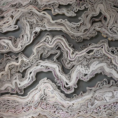Jessica Drenk, Aggregate strata 5 (detail), 2025. Courtesy of Heather Gaudio Fine Art