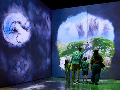 L’homme qui plantait des arbres : un récit immersif, vue de l’exposition. Avec l’aimable autorisation du Canadian Museum of Nature