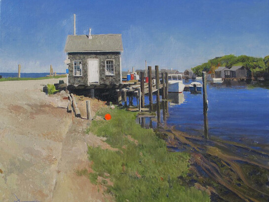 Xavier Rodés, Seaweed Shack, 2014, Oil on Canvas, 18" x 21½"