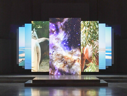 Amie Siegel, Arenas movedizas, vista de exhibición. Cortesía del Centro Andaluz de Arte Contemporáneo