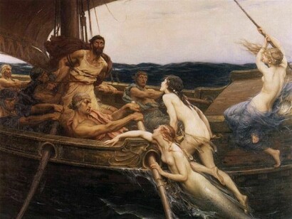 Herbert James Draper, Ulisse e le Sirene   
