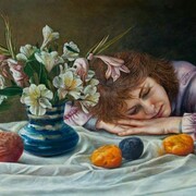 Sally Moore, Still Life, Oil on panel, 2013, 35 x 45 cm