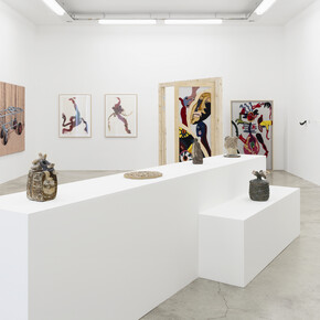 Various artists, Portals to unwritten time, exhibition view. Courtesy of Perrotin