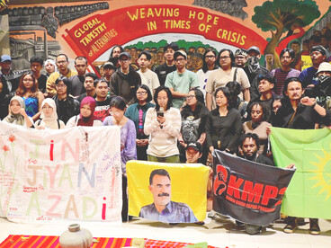 Participants of Indonesian Youth Assembly at GTA Assembly, Bandung, Apr 2026 (image cropped for gallery formatting purposes) @ Ashish Kothari