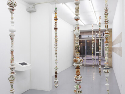 Michelangelo Penso, Magnetic nanoparticles genesis, vue d'exposition. Avec l'aimable autorisation de la Galerie Alberta Pane