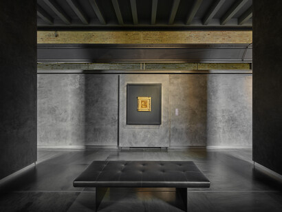 Ala oeste de la Galería Nacional (instalación de la obra 'Head of a maiden' llamada La Scapiliata de Leonardo da Vinci). Dr. Giovanni Hänninen