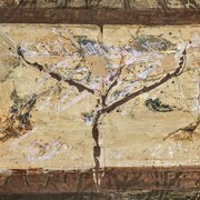 Martin Facey, “Ironwood”, Acrylic, mixed media, fabric on panel, 45 x 74 inches, 2013