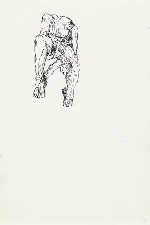 Egon Schiele, Gunter Brus and Thomas Palme. Courtesy of Leopold Museum