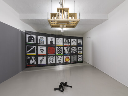 ar/ge kunst, allestimento mostra “The Variational Status” di Riccardo Giacconi. Foto Tiberio Sorvillo