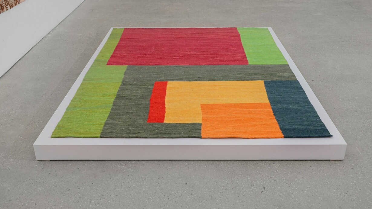 Installation View, Carpets of Eden, Gardens of Fantasy, 2024. Courtesy of Leila Heller Gallery