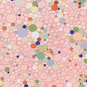 Pema Rinzin, #12, Impermanent bubbles, pink bubbles. Courtesy of Kate Oh Gallery