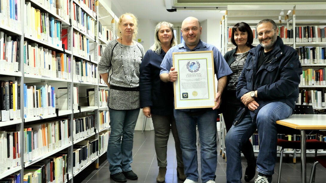 Paolo Fabiani, detentore del record mondiale