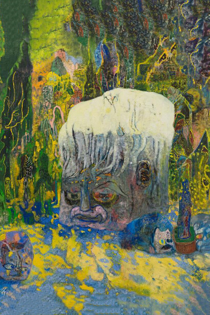 Qiu Xiaofei, Potted plant in the forest, 2022. Courtesy of Centre Pompidou 