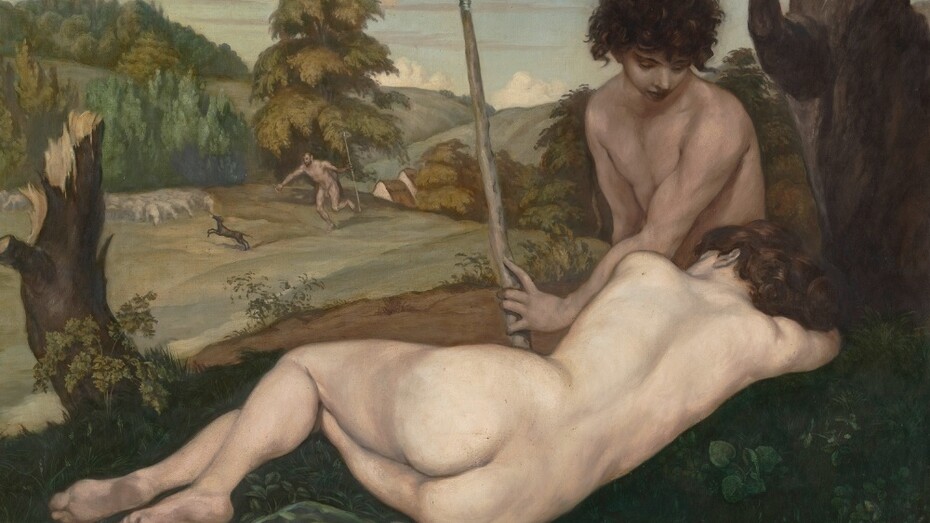 Emile Bernard, Le repos du berger, Huile sur toile, 140 x 170,5 cm, Paris, musée d’Orsay, © Musée d'Orsay, Dist. RMN-Grand Palais / Patrice Schmidt