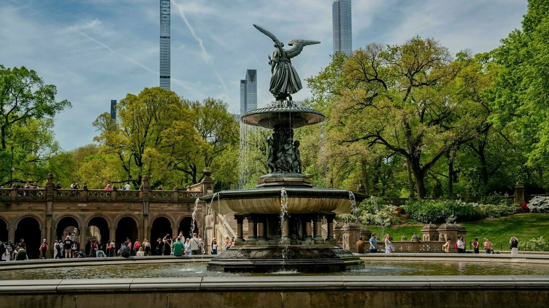 Bethesda fountain in Central Park, New York City, USA 