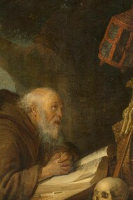 Gerrit Dou, the Hermit, 1670, oil on oak panel, the National Gallery of Art, Washington