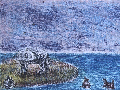 Daniel Lipstein, 'Is It the Same on the Other Side?', detail, etching and aquatint, 11.4 x 28 cm, Copyright the artist