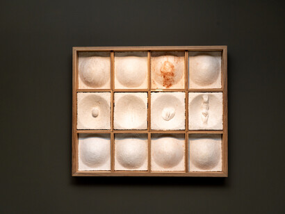 Mayur Kailash Gupta, What form retains, exhibition view. Courtesy of Latitude 28 Gallery