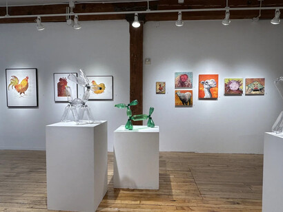 Various artists, Animal house, exhibition view. Courtesy of Carter Burden Gallery