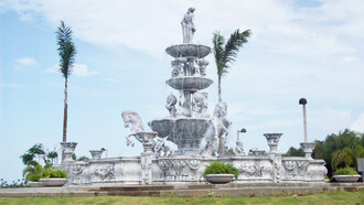 A water fountain in San Juan, Puerto Rico